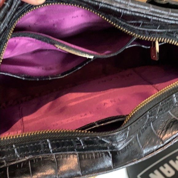 ANTONIO MELANI Croc Embossed Leather Purse - Picture 10 of 14